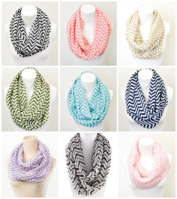 Chevron Infinity Scarf for $7.95 All Weekend! {SOLD OUT}
